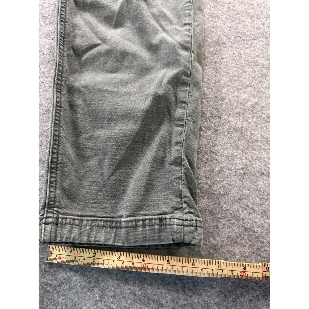 American Eagle Cargo Pants Womens 2 Blue Gray Stretch Wide Leg Utility - Picture 7 of 16